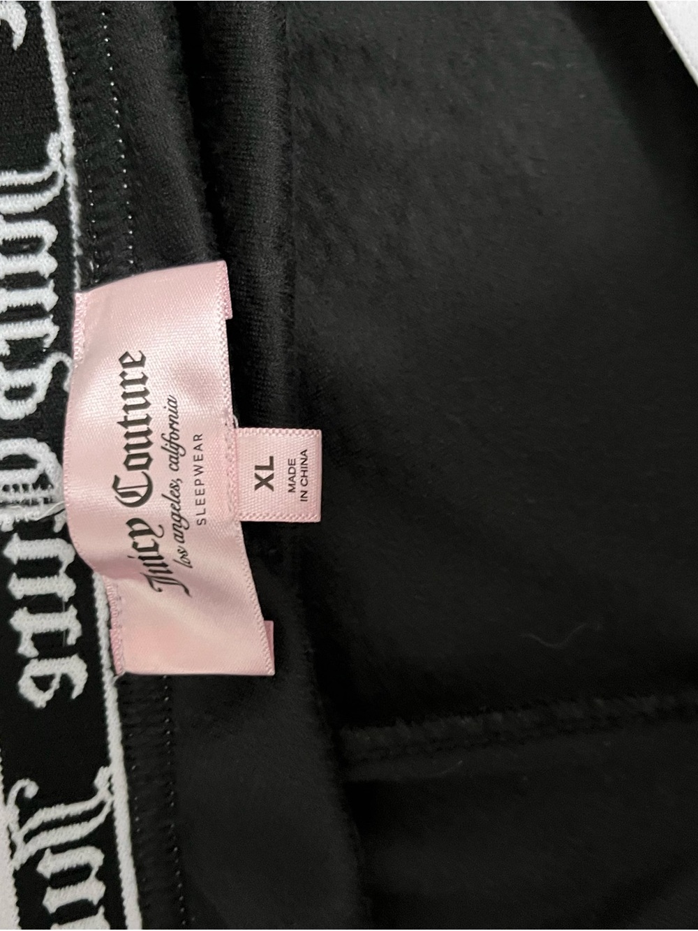 Set of 2Juicy Couture Black &Pink Athletic Lounge Shorts with Logo Waistban - Picture 4 of 8